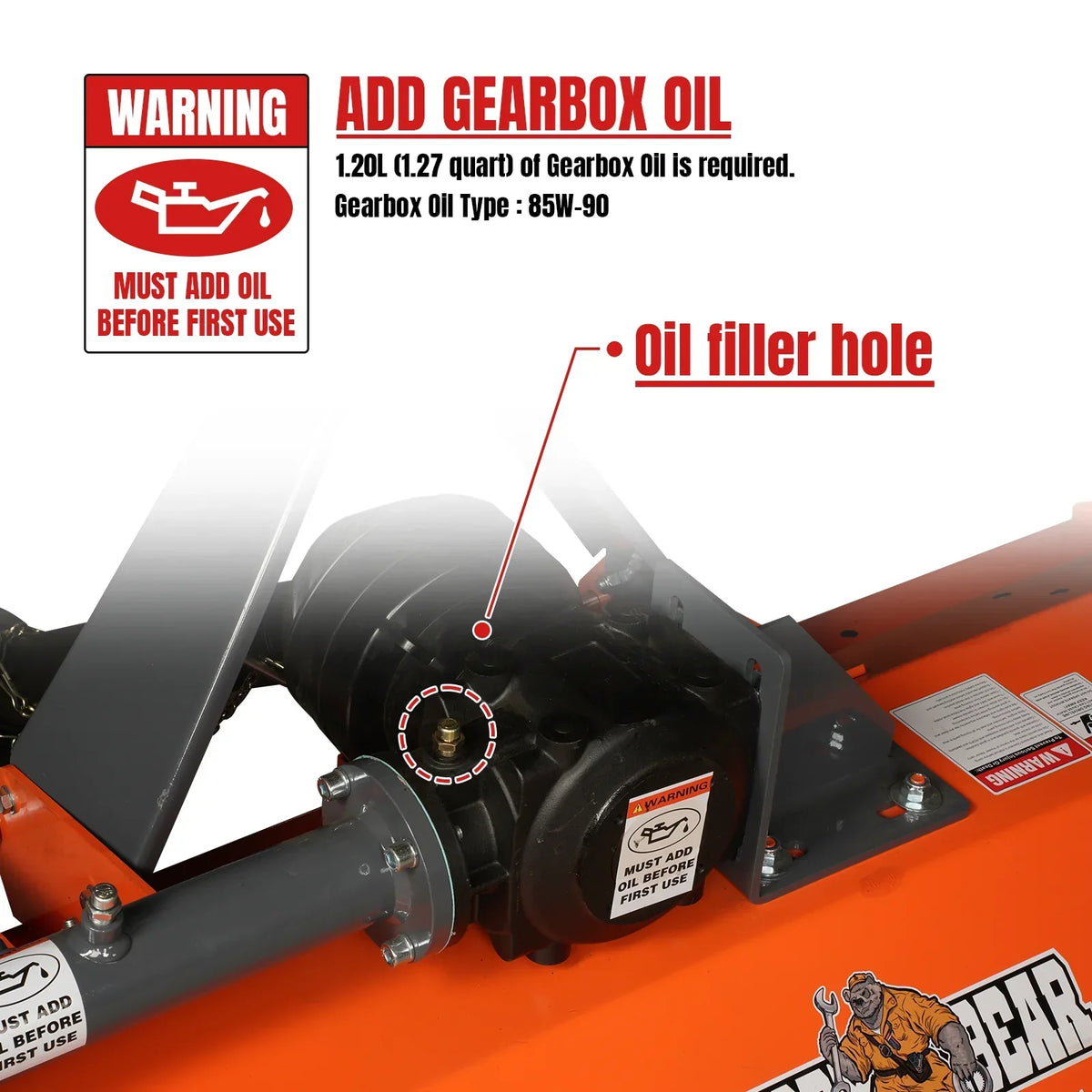 3-Point PTO Stump Grinder & 60'' PTO Flail Mower  Bundle, SG24 & NAM60