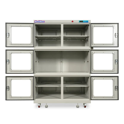 1-60% RH Nitrogen Dry Cabinet 1430L ESD Desiccator Cabinet Low Humidity Storage,  White,  NC1430BW-6