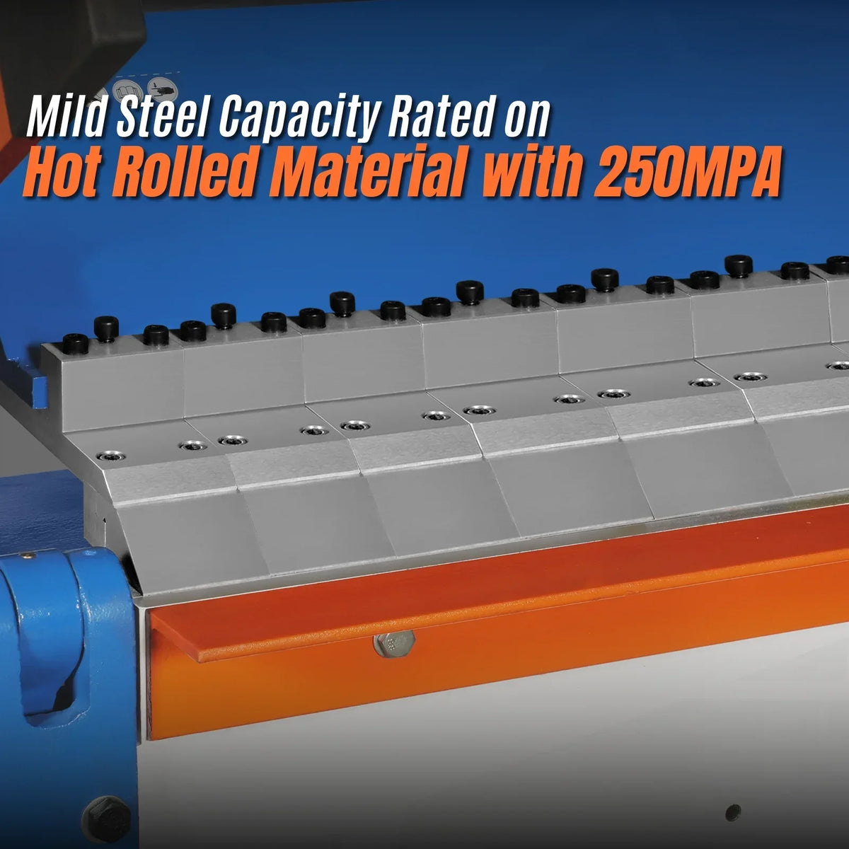 120-inch Manual Sheet Metal Brake - 14 Gauge Bending Capacity, Adjustable Fingers, Heavy-Duty Steel Construction, Precision Bending for Box and Pan PB12014