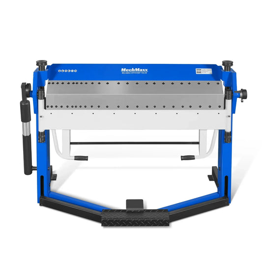 50-Inch Foot Clamp Pan and Box Brake, Industrial Heavy Duty Sheet Metal Folding Machine, 0–135° Bending Angle, 1.9" Clamping Lift, 2" Box Depth PB2A5014