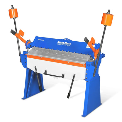 48” Manual Pan and Box Brake - Heavy Duty, Durable Construction, 12 Gauge Mild Steel, 135° Bending Angle, Individual Bending Fingers" PB4812