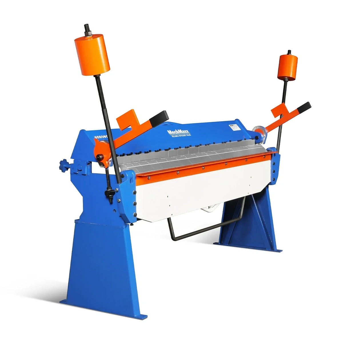 80-inch Manual Sheet Metal Brake - 12 Gauge Bending Capacity, Adjustable Fingers, 6 Ft. Heavy-Duty Steel Construction for Precision Bending PB8012
