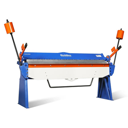 80-inch Manual Sheet Metal Brake - 12 Gauge Bending Capacity, Adjustable Fingers, 6 Ft. Heavy-Duty Steel Construction for Precision Bending PB8012