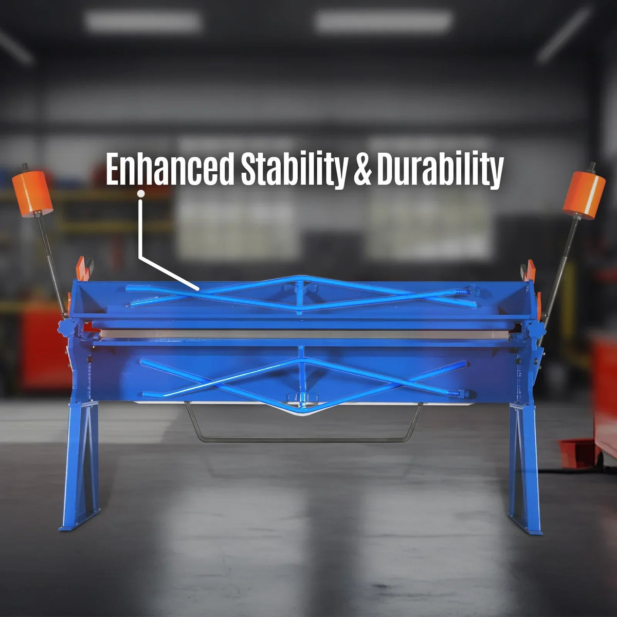 80-inch Manual Sheet Metal Brake - 12 Gauge Bending Capacity, Adjustable Fingers, 6 Ft. Heavy-Duty Steel Construction for Precision Bending PB8012
