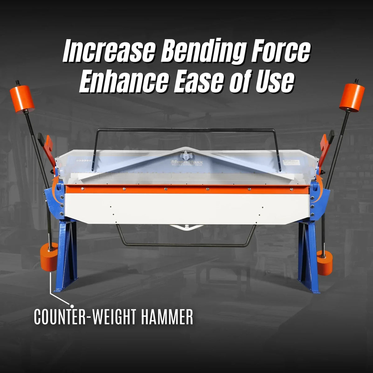 80-inch Manual Sheet Metal Brake - 12 Gauge Bending Capacity, Adjustable Fingers, 6 Ft. Heavy-Duty Steel Construction for Precision Bending PB8012