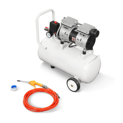 8 Gallon Air Compressor 600W 110V Oil-Free Quiet Electric Air Pump - 0.7MPa, 40L/min