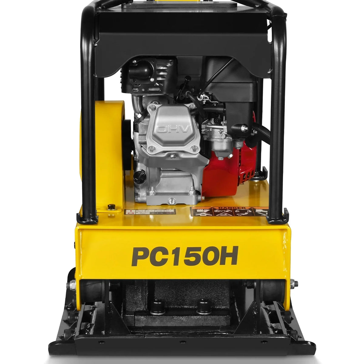 Honda GX160 Reversible Plate Compactor with Wheel Kit and Extension Plates, 5625 lb Centrifugal Force, PC150H