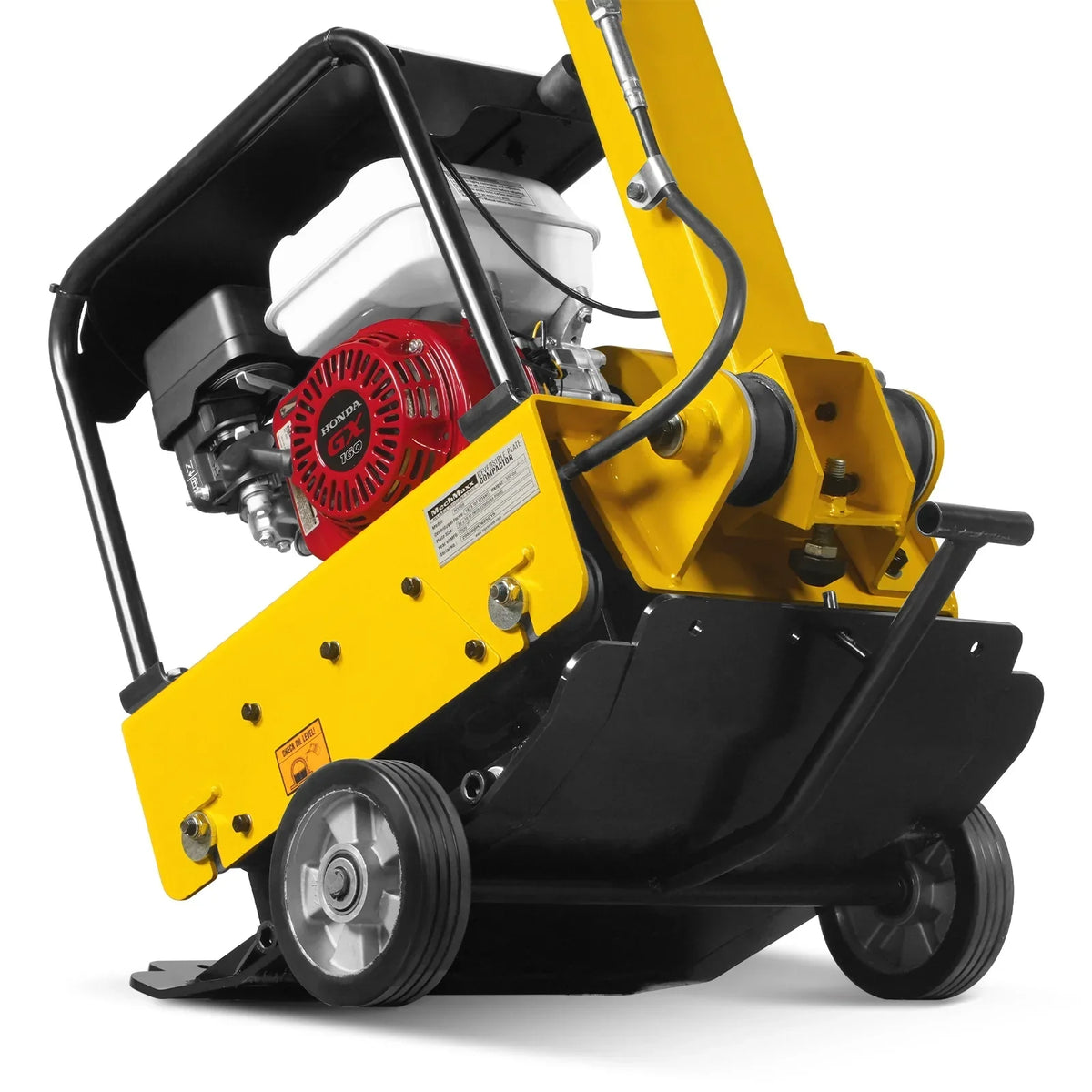 Honda GX160 Reversible Plate Compactor with Wheel Kit and Extension Plates, 5625 lb Centrifugal Force, PC150H