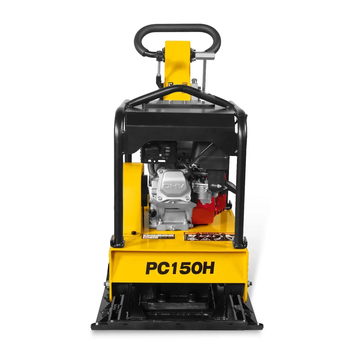 Honda GX160 Reversible Plate Compactor with Wheel Kit and Extension Plates, 5625 lb Centrifugal Force, PC150H
