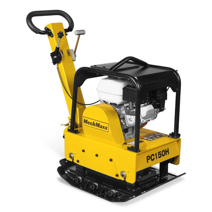 Honda GX160 Reversible Plate Compactor with Wheel Kit and Extension Plates, 5625 lb Centrifugal Force, PC150H