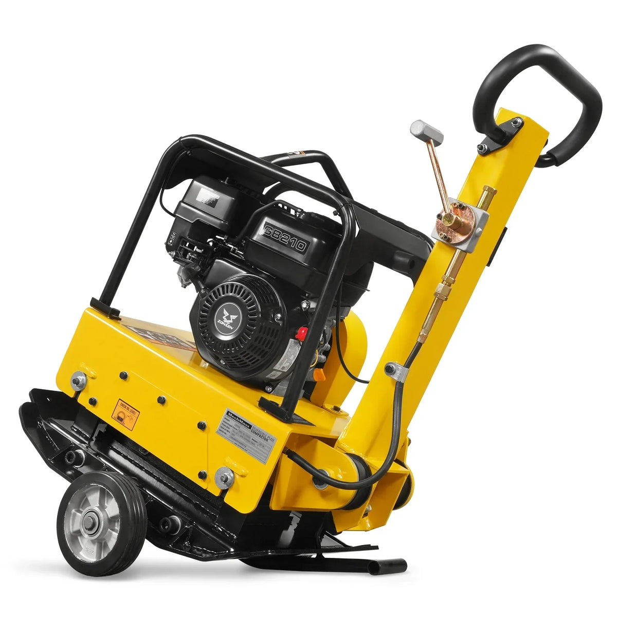 5.8 HP Reversible Plate Compactor with Wheel Kit and Extension Plates, 5625 lb Centrifugal Force, PC150Z