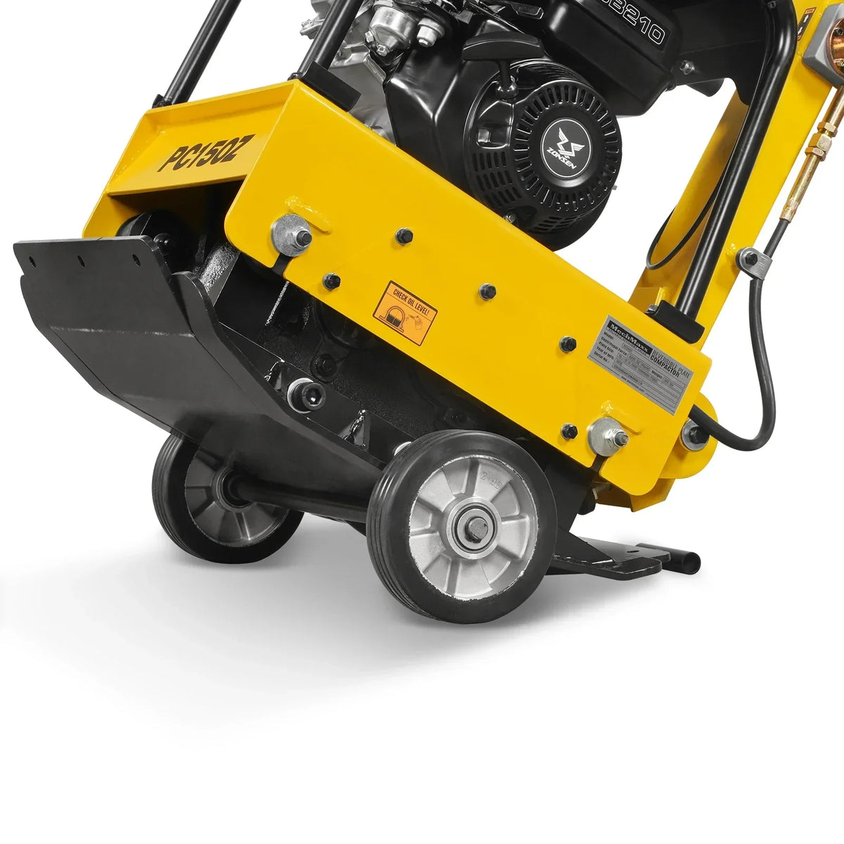 5.8 HP Reversible Plate Compactor with Wheel Kit and Extension Plates, 5625 lb Centrifugal Force, PC150Z
