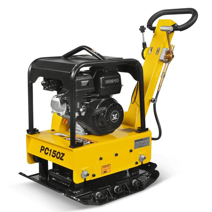5.8 HP Reversible Plate Compactor with Wheel Kit and Extension Plates, 5625 lb Centrifugal Force, PC150Z