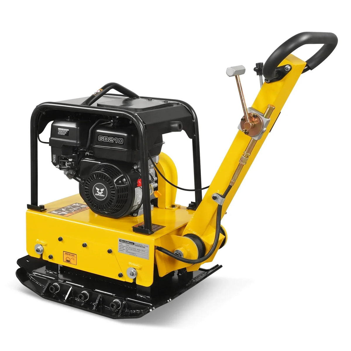 5.8 HP Reversible Plate Compactor with Wheel Kit and Extension Plates, 5625 lb Centrifugal Force, PC150Z