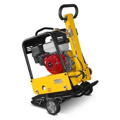 Honda GX270 Reversible Plate Compactor with Wheel Kit and Extension Plates, 6750 lb Centrifugal Force, PC180H