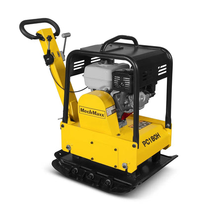 Honda GX270 Reversible Plate Compactor with Wheel Kit and Extension Plates, 6750 lb Centrifugal Force, PC180H