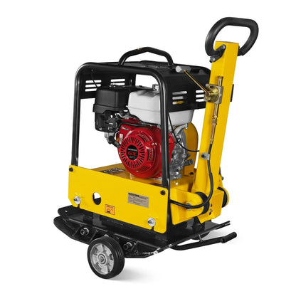 Honda GX270 Reversible Plate Compactor with Wheel Kit and Extension Plates, 6750 lb Centrifugal Force, PC180H