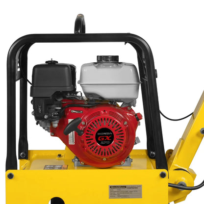 Honda GX270 Reversible Plate Compactor with Wheel Kit and Extension Plates, 6750 lb Centrifugal Force, PC180H