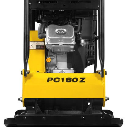 9 HP Reversible Plate Compactor with Wheel Kit and Extension Plates, 6750 lb Centrifugal Force, PC180Z