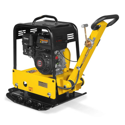 9 HP Reversible Plate Compactor with Wheel Kit and Extension Plates, 6750 lb Centrifugal Force, PC180Z