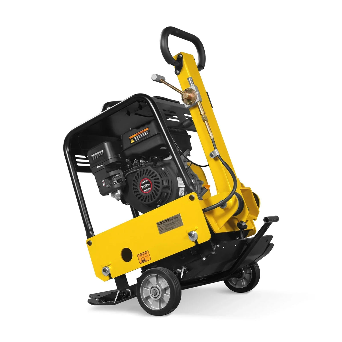 9 HP Reversible Plate Compactor with Wheel Kit and Extension Plates, 6750 lb Centrifugal Force, PC180Z