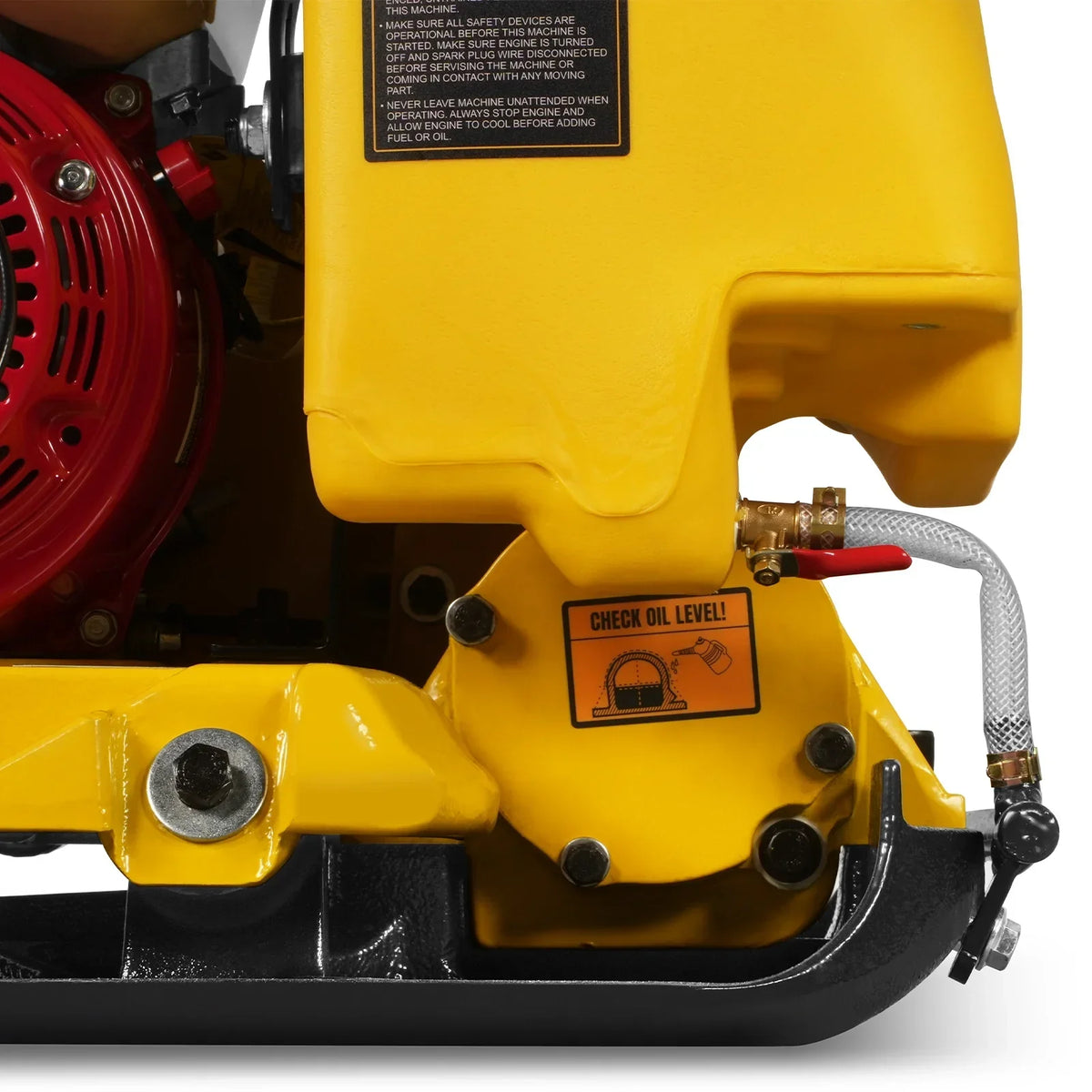 Honda GX160 Vibratory Plate Compactor with Wheel Kit, 3150 lb Centrifugal Force for Soil, Gravel, Asphalt and Paver Base, PC80H