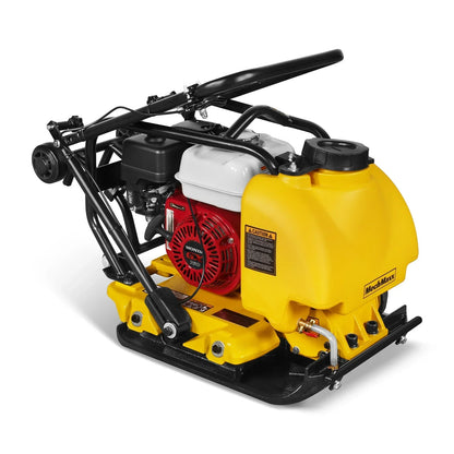 Honda GX160 Vibratory Plate Compactor with Wheel Kit, 3150 lb Centrifugal Force for Soil, Gravel, Asphalt and Paver Base, PC80H