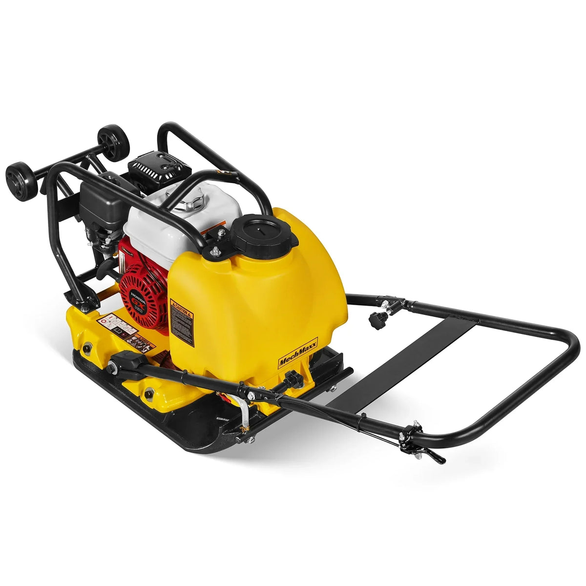 Honda GX160 Vibratory Plate Compactor with Wheel Kit, 3150 lb Centrifugal Force for Soil, Gravel, Asphalt and Paver Base, PC80H