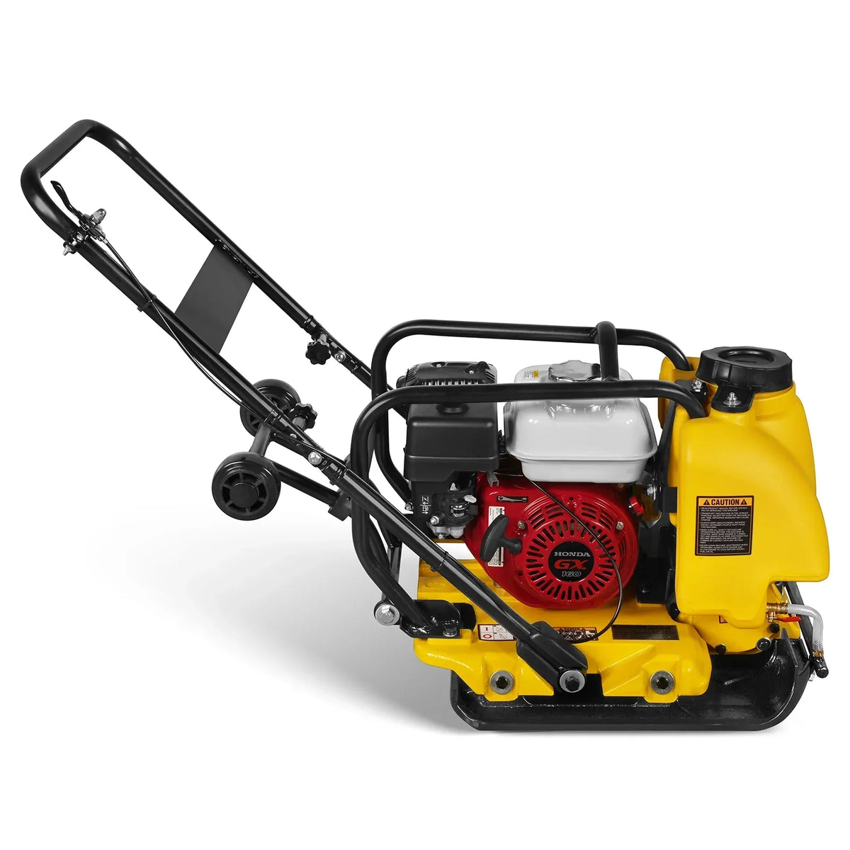 Honda GX160 Vibratory Plate Compactor with Wheel Kit, 3150 lb Centrifugal Force for Soil, Gravel, Asphalt and Paver Base, PC80H