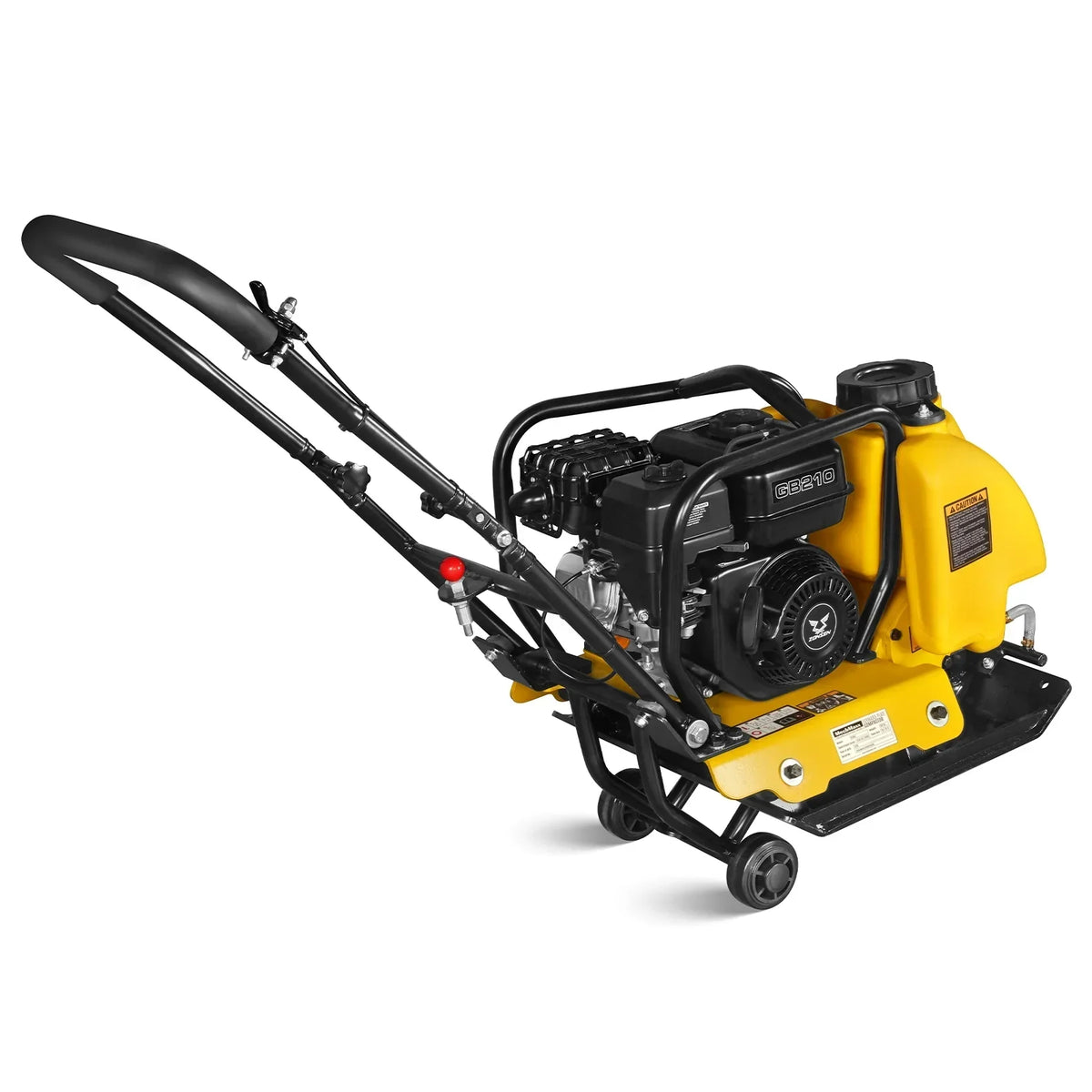5.8 HP Vibratory Plate Compactor with Wheel Kit, 3150 lb Centrifugal Force for Soil, Gravel, Asphalt and Paver Base, PC80Z