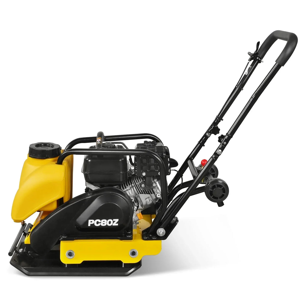 5.8 HP Vibratory Plate Compactor with Wheel Kit, 3150 lb Centrifugal Force for Soil, Gravel, Asphalt and Paver Base, PC80Z