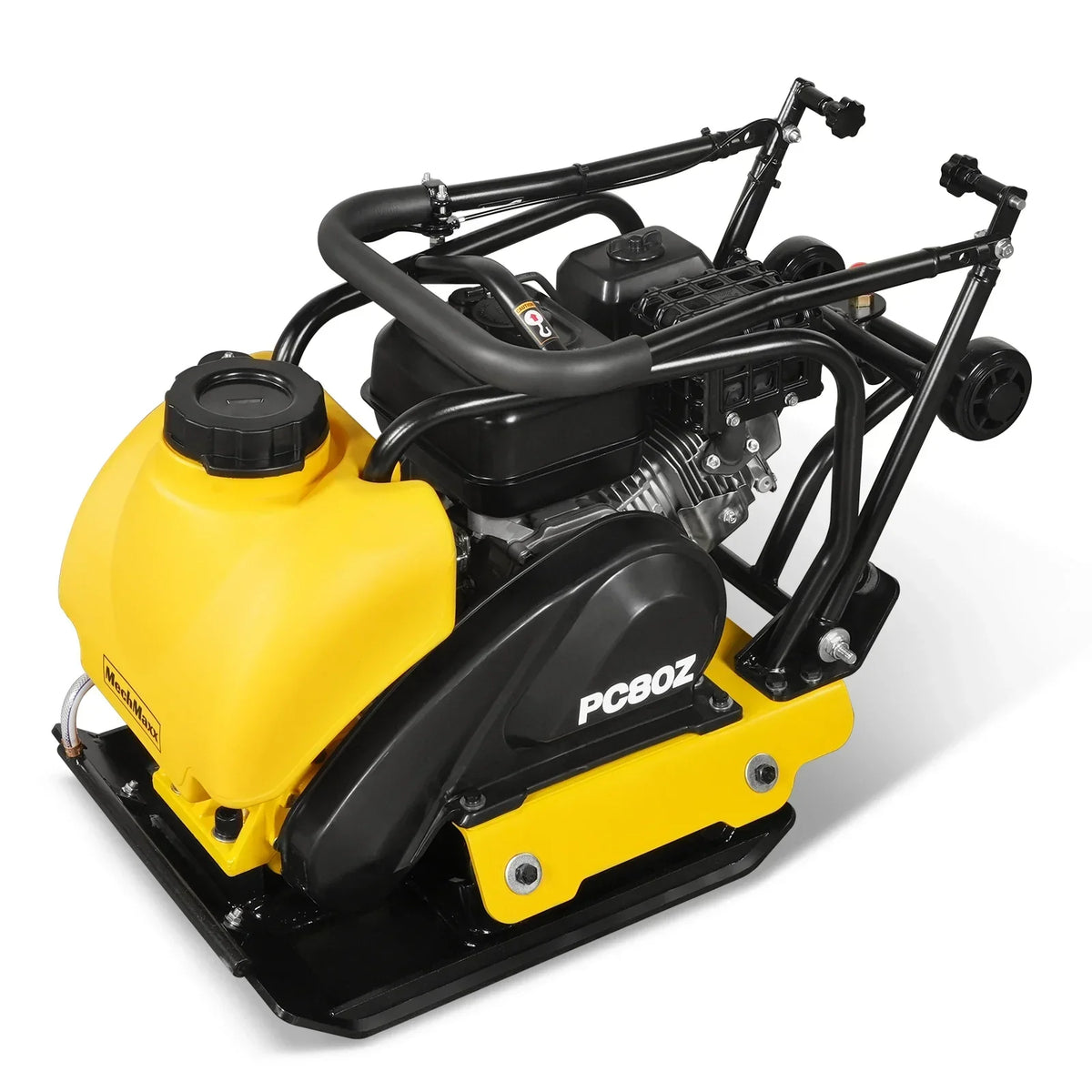 5.8 HP Vibratory Plate Compactor with Wheel Kit, 3150 lb Centrifugal Force for Soil, Gravel, Asphalt and Paver Base, PC80Z