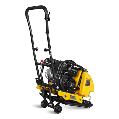 5.8 HP Vibratory Plate Compactor with Wheel Kit, 3150 lb Centrifugal Force for Soil, Gravel, Asphalt and Paver Base, PC80Z