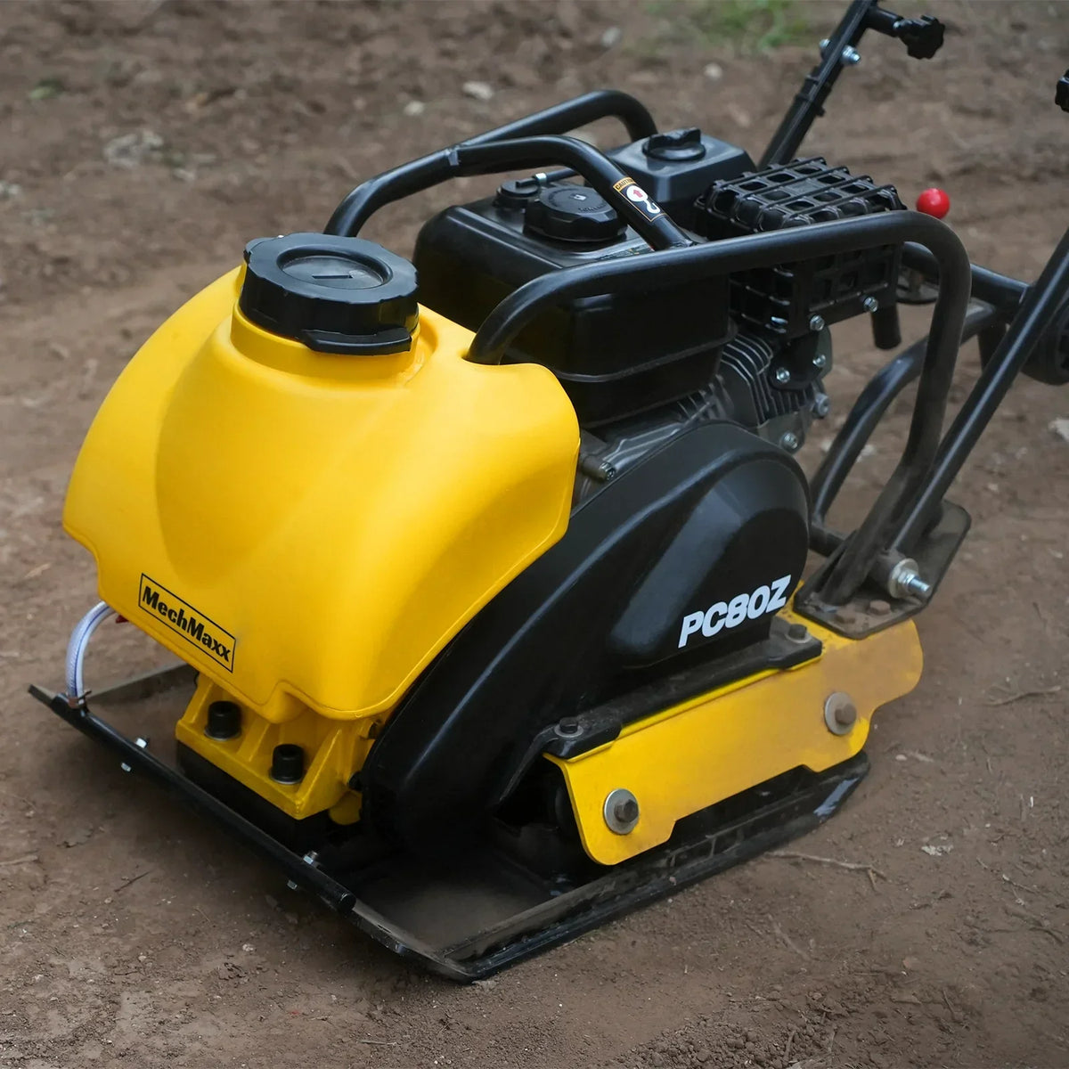 5.8 HP Vibratory Plate Compactor with Wheel Kit, 3150 lb Centrifugal Force for Soil, Gravel, Asphalt and Paver Base, PC80Z