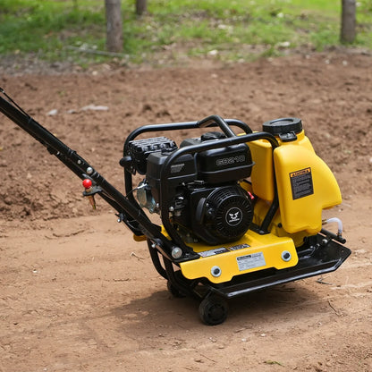 5.8 HP Vibratory Plate Compactor with Wheel Kit, 3150 lb Centrifugal Force for Soil, Gravel, Asphalt and Paver Base, PC80Z