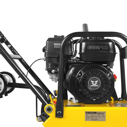 5.8 HP Vibratory Plate Compactor with Wheel Kit, 3600 lb Centrifugal Force for Soil, Gravel, Asphalt and Paver Base, PC90Z