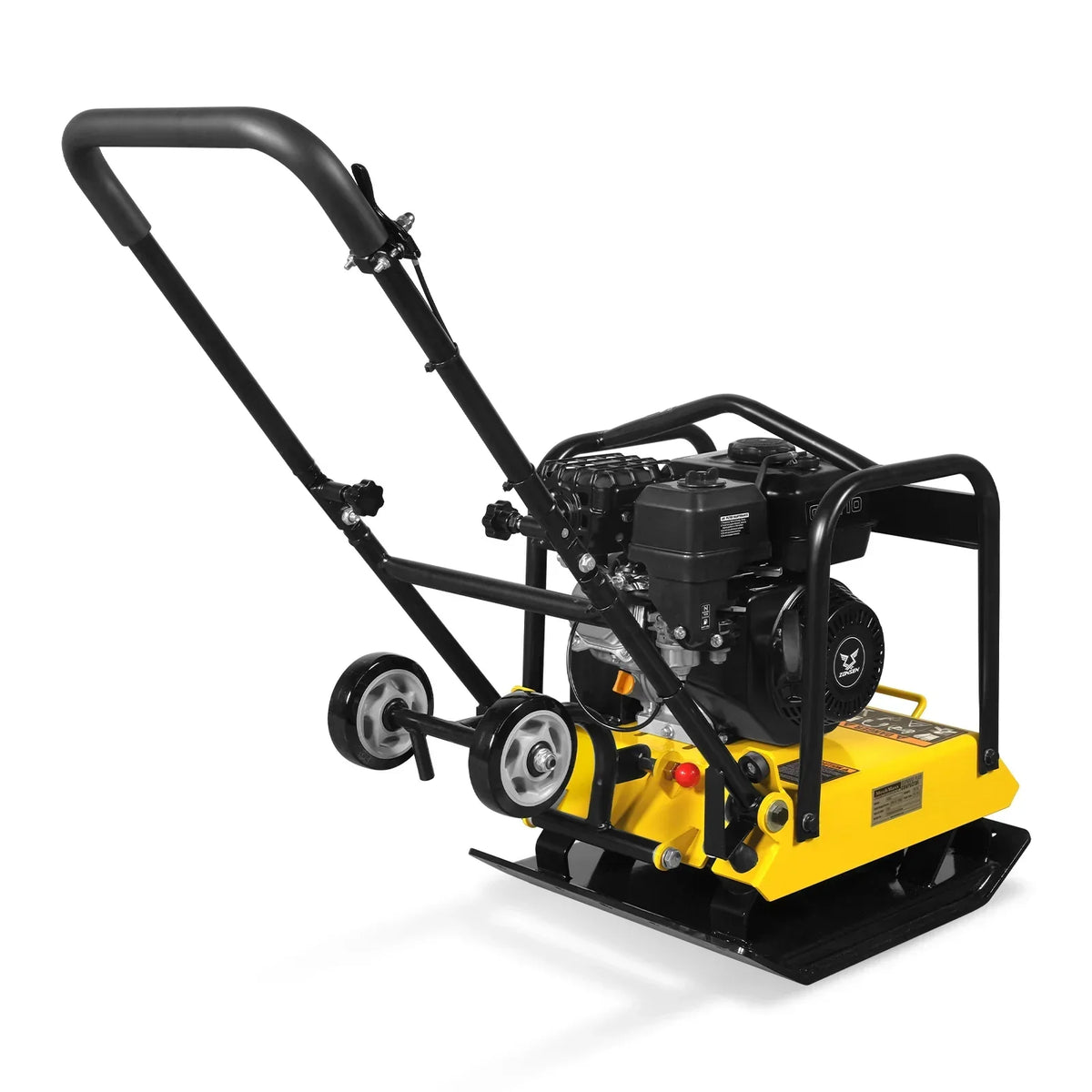 5.8 HP Vibratory Plate Compactor with Wheel Kit, 3600 lb Centrifugal Force for Soil, Gravel, Asphalt and Paver Base, PC90Z
