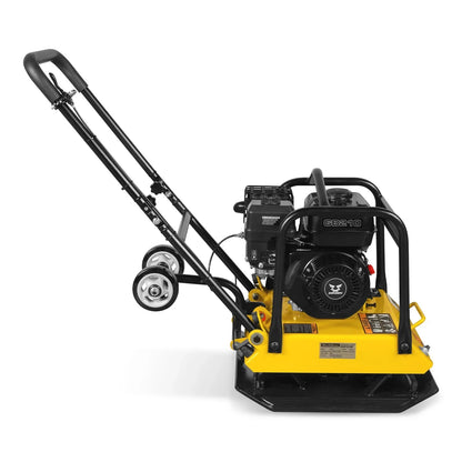 5.8 HP Vibratory Plate Compactor with Wheel Kit, 3600 lb Centrifugal Force for Soil, Gravel, Asphalt and Paver Base, PC90Z