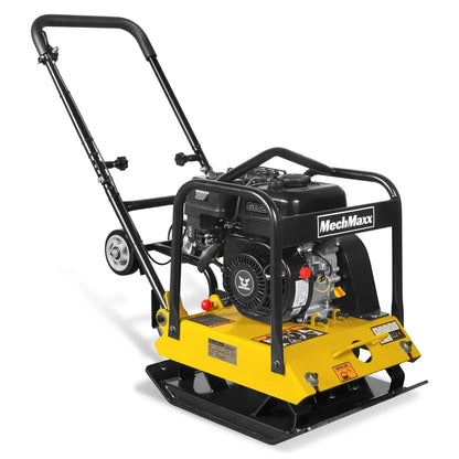 5.8 HP Vibratory Plate Compactor with Wheel Kit, 3600 lb Centrifugal Force for Soil, Gravel, Asphalt and Paver Base, PC90Z