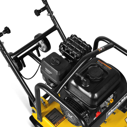 5.8 HP Vibratory Plate Compactor with Wheel Kit, 3600 lb Centrifugal Force for Soil, Gravel, Asphalt and Paver Base, PC90Z