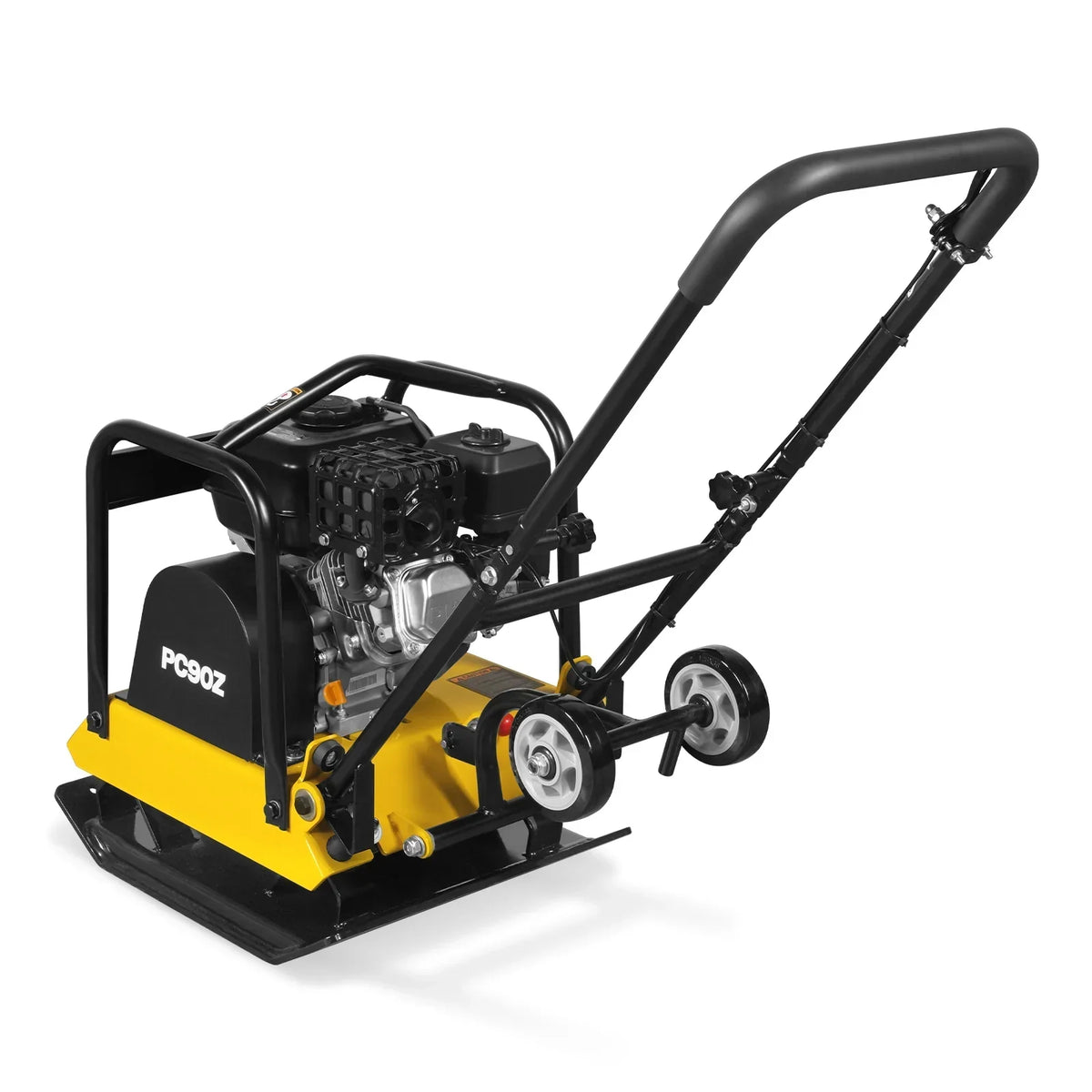 5.8 HP Vibratory Plate Compactor with Wheel Kit, 3600 lb Centrifugal Force for Soil, Gravel, Asphalt and Paver Base, PC90Z