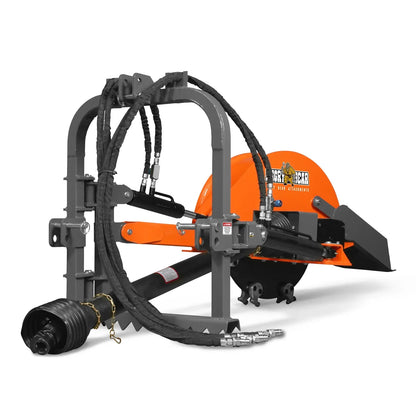 24'' Cutting Wheel Hydraulic Cylinders Stump Grinder,  (PTO Shaft Included with Slip Clutch) ,  35-60hp,   TSG61