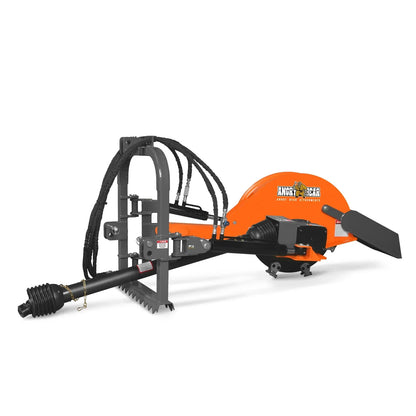 24'' Cutting Wheel Hydraulic Cylinders Stump Grinder,  (PTO Shaft Included with Slip Clutch) ,  35-60hp,   TSG61