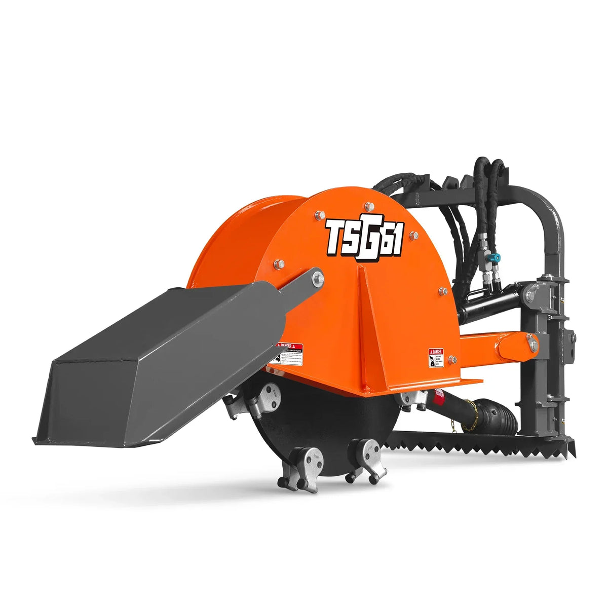 24'' Cutting Wheel Hydraulic Cylinders Stump Grinder,  (PTO Shaft Included with Slip Clutch) ,  35-60hp,   TSG61