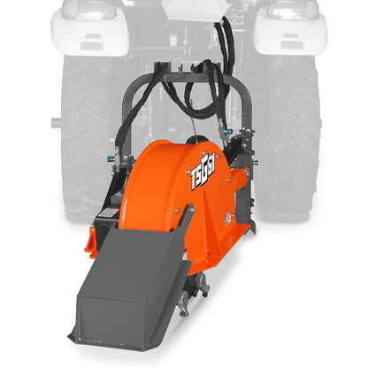 24'' Cutting Wheel Hydraulic Cylinders Stump Grinder,  (PTO Shaft Included with Slip Clutch) ,  35-60hp,   TSG61