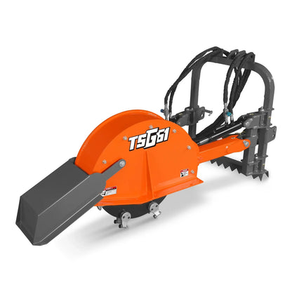 24'' Cutting Wheel Hydraulic Cylinders Stump Grinder,  (PTO Shaft Included with Slip Clutch) ,  35-60hp,   TSG61