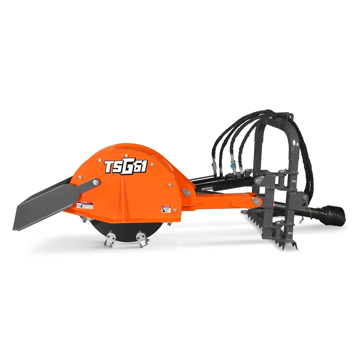 24'' Cutting Wheel Hydraulic Cylinders Stump Grinder,  (PTO Shaft Included with Slip Clutch) ,  35-60hp,   TSG61
