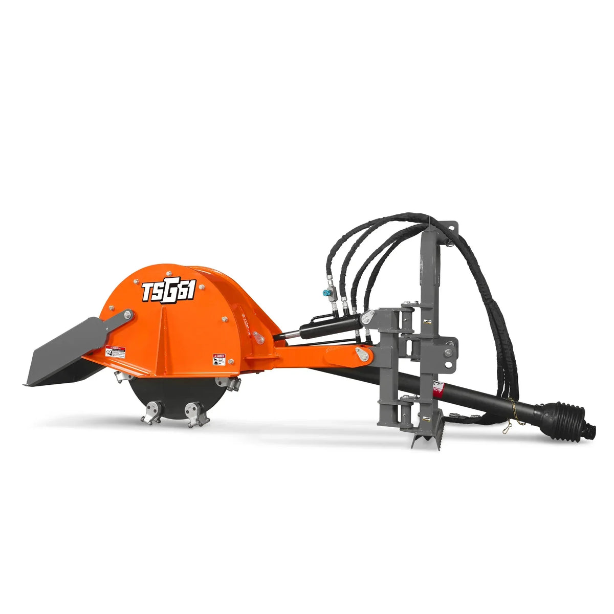 24'' Cutting Wheel Hydraulic Cylinders Stump Grinder,  (PTO Shaft Included with Slip Clutch) ,  35-60hp,   TSG61