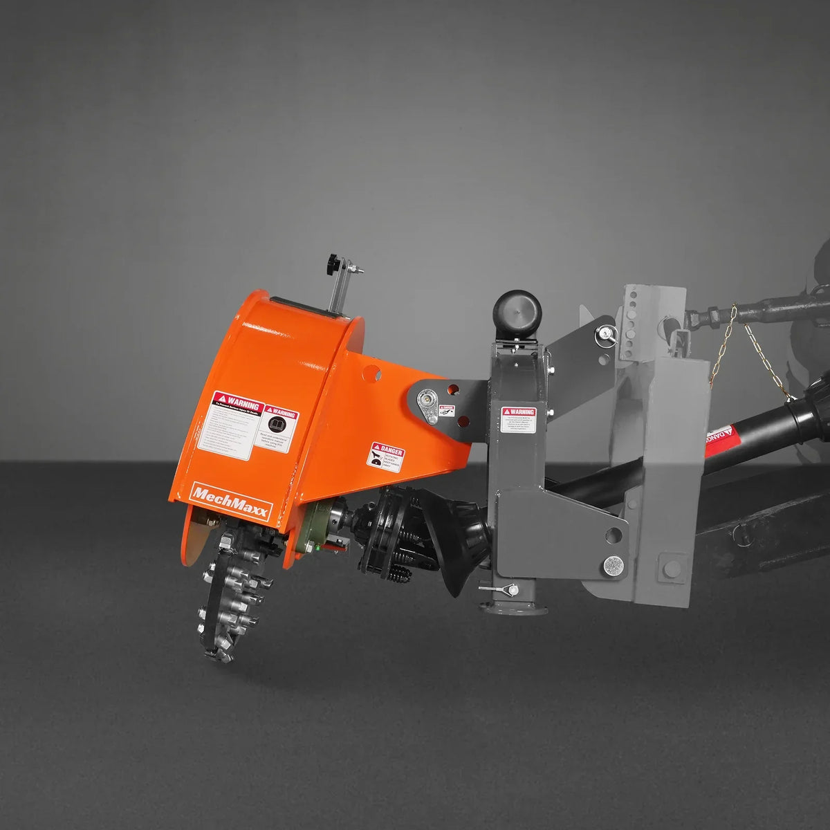 3-Point PTO Stump Grinder with 44 Carbide Teeth (PTO Shaft Included with Slip Clutch),  for 35-80HP Tractor,  SG28
