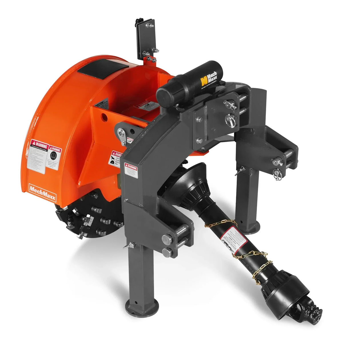 3-Point PTO Stump Grinder with 44 Carbide Teeth (PTO Shaft Included with Slip Clutch),  for 35-80HP Tractor,  SG28